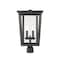 Z-Lite Seoul 2 Light Outdoor Post Mount Fixture, Oil Rubbed Bronze & Clear 571PHBR-ORB - alternate 1